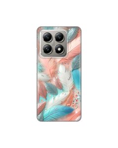 Torbica Silikonska Print za Xiaomi 14T Pastel Feathers