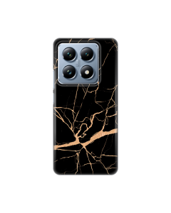 Torbica Silikonska Print za Xiaomi 14T Pro All Black - 8020543-1