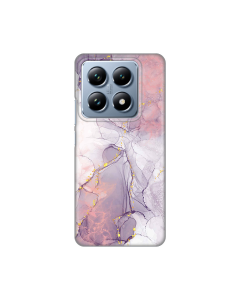 Torbica Silikonska Print za Xiaomi 14T Pro Pink Marble