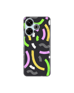 Torbica Silikonska Print za Xiaomi Redmi 13 Happy Lines gray - 8020400