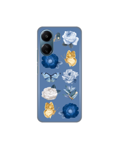 Torbica Silikonska Print za Xiaomi Redmi 13C Dusty Blue - 8020180