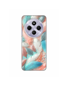 Torbica Silikonska Print za Xiaomi Redmi 14C/Redmi A4 Pastel Feathers - 8020528