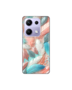 Maska za Xiaomi Redmi 14s Pastel Feathers Silikonska Print - 8020778