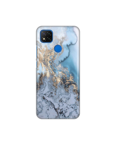 Torbica Silikonska Print za Xiaomi  Redmi 9C/10A Blue Gold Marble - 8017884