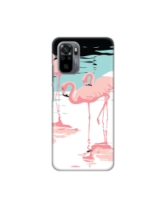 Torbica Silikonska Print za Xiaomi Redmi Note 10 4G/10s Pink Flamingos - 8018132