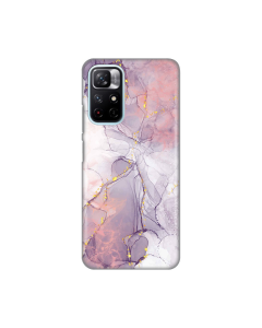 Maska za Xiaomi Redmi Note 11T 5G/Poco M4 Pro 5G Silikonska Print Pink Marble - 8018389