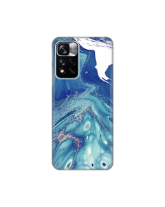 Torbica Silikonska Print za Xiaomi Redmi Note 11 Pro Plus/Poco X4 NFC Blue Marble - 8018384