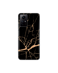 Torbica Silikonska Print za Xiaomi Redmi Note 12S (EU) All Black - 8019753