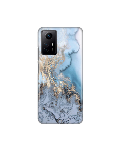 Torbica Silikonska Print za Xiaomi Redmi Note 12S (EU) Blue Gold Marble - 8019752