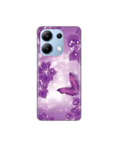 Torbica Silikonska Print za Xiaomi Redmi Note 13 4G Butterfly And Flowers - 8020182