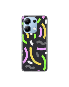 Torbica Silikonska Print za Xiaomi Redmi Note 13 4G (EU) Happy Lines gray - 8020332