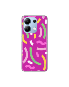 Torbica Silikonska Print za Xiaomi Redmi Note 13 4G (EU) Happy Lines pink - 8020333