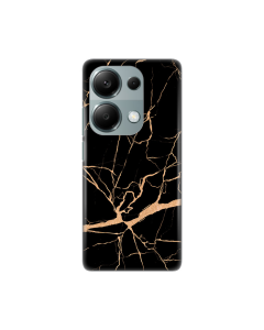 Torbica Silikonska Print za Xiaomi Redmi Note 13 Pro 4G All Black - 8020185