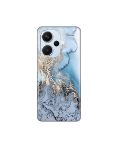 Torbica Silikonska Print za Xiaomi Redmi Note 13 Pro Plus Blue Gold Marble - 8020196