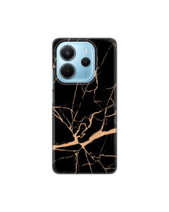 Torbica Silikonska Print za Xiaomi Redmi Note 14 4G (SRB) All Black - 8020712