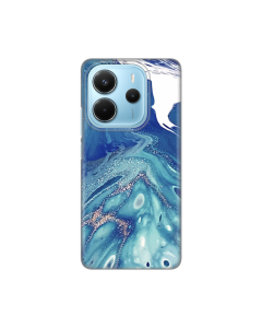 Torbica Silikonska Print za Xiaomi Redmi Note 14 4G (SRB) Blue Marble - 8020713