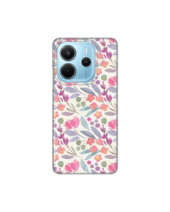 Torbica Silikonska Print za Xiaomi Redmi Note 14 4G (SRB) Watercolor Flower - 8020719
