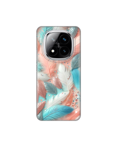Torbica Silikonska Print za Xiaomi Redmi Note 14 Pro Plus (EU) Pastel Feathers - 8020648