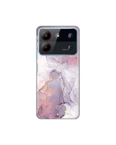 Torbica Silikonska Print za ZTE Blade A54 Pink Marble - 8020672