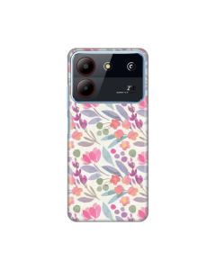 Maska za ZTE Blade A54 Watercolor Flowers Silikonska Print - 8020815