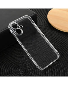 Maska za iPhone 16 6.1 transparent silikonska Ultra Thin with pluggy - 216104-1