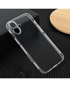 Maska za iPhone 16 Plus 6.7 transparent silikonska Ultra Thin with pluggy - 216105