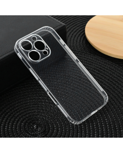 Maska za iPhone 16 Pro 6.3 transparent silikonska Ultra Thin with pluggy - 216106-1