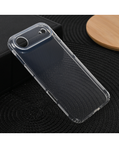 Maska za iPhone 17 Air 66 silikonska Ultra Thin with pluggy transparent - 223394