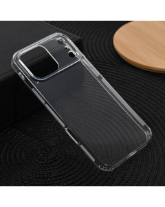 Maska za iPhone 17 Pro Max 69 silikonska Ultra Thin with pluggy transparent - 223395