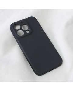 Maska za iPhone 14 Pro 6.1 Teracell Soft Velvet crna - 206994