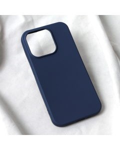 Maska za iPhone 15 Pro 6.1 Teracell Soft Velvet tamno plava - 209582