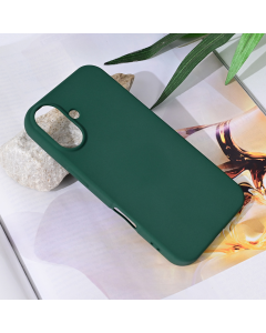 Torbica Teracell Soft Velvet za iPhone 16 6.1 tamno zelena - 216251-1