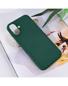 Torbica Teracell Soft Velvet za iPhone 16 Plus 6.7 tamno zelena - 216255-1