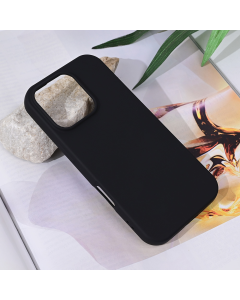Maska za iPhone 16 Pro 6.3 Teracell Soft Velvet crna - 216256-1