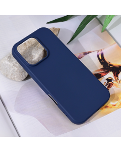 Torbica Teracell Soft Velvet za iPhone 16 Pro 6.3 tamno plava - 216259-1