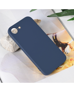 Maska za iPhone 16e 61 Teracell Soft Velvet tamno plava - 222312