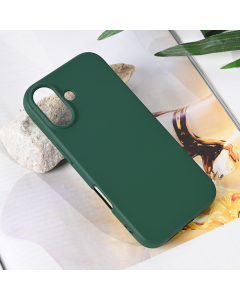 Maska za iPhone 17 63 Teracell Soft Velvet tamno zelena - 222999