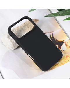 Maska za iPhone 17 Pro 63 Teracell Soft Velvet crna - 223004