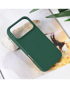Maska za iPhone 17 Pro 63 Teracell Soft Velvet tamno zelena - 223008