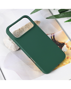 Maska za iPhone 17 Pro Max 69 Teracell Soft Velvet tamno zelena - 223013