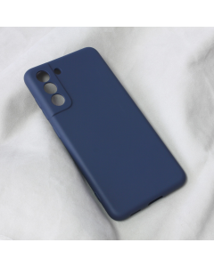 Maska za Samsung Galaxy S21 FE Teracell Soft Velvet tamno plava