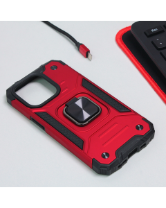 Torbica Hard Border Ring za iPhone 14 Pro 6.1 crvena - 204154