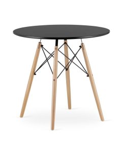 BOLZZ Torino okrugli sto 80 cm black - BOLTORTBLBLK