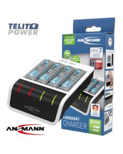 ANSMANN NiMH / NiCd punjač baterija COMFORT SMART sa 4 punjive AA/2100mAh baterije ANSMA