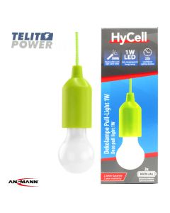 ANSMANN LED lampa Pull-Light PL1W zelena - Ansmann