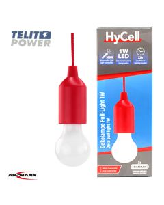 ANSMANN LED lampa Pull-Light PL1W crvena- Ansmann