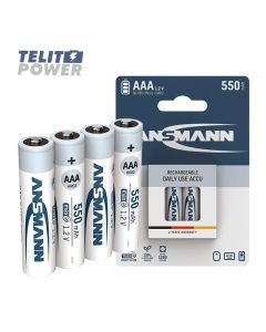 ANSMANN HR03 AAA 550mAh maxE NiMH punjiva baterija – niska samopražnjenja