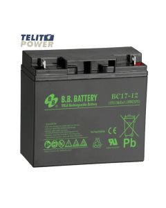 BB BATTERY Akumulator 12V 17Ah BC17-12 BB Battery terminal B1 ( M5 Bolt )