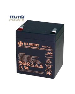 BB BATTERY Akumulator 12V 7Ah SHR7-12 BB Battery terminal T2