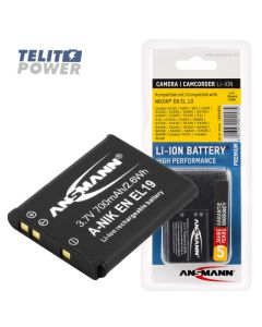 ANSMANN EN-EL 19 zamenska baterija za Nikon kamere -Li-Ion 3.7V 700mAh